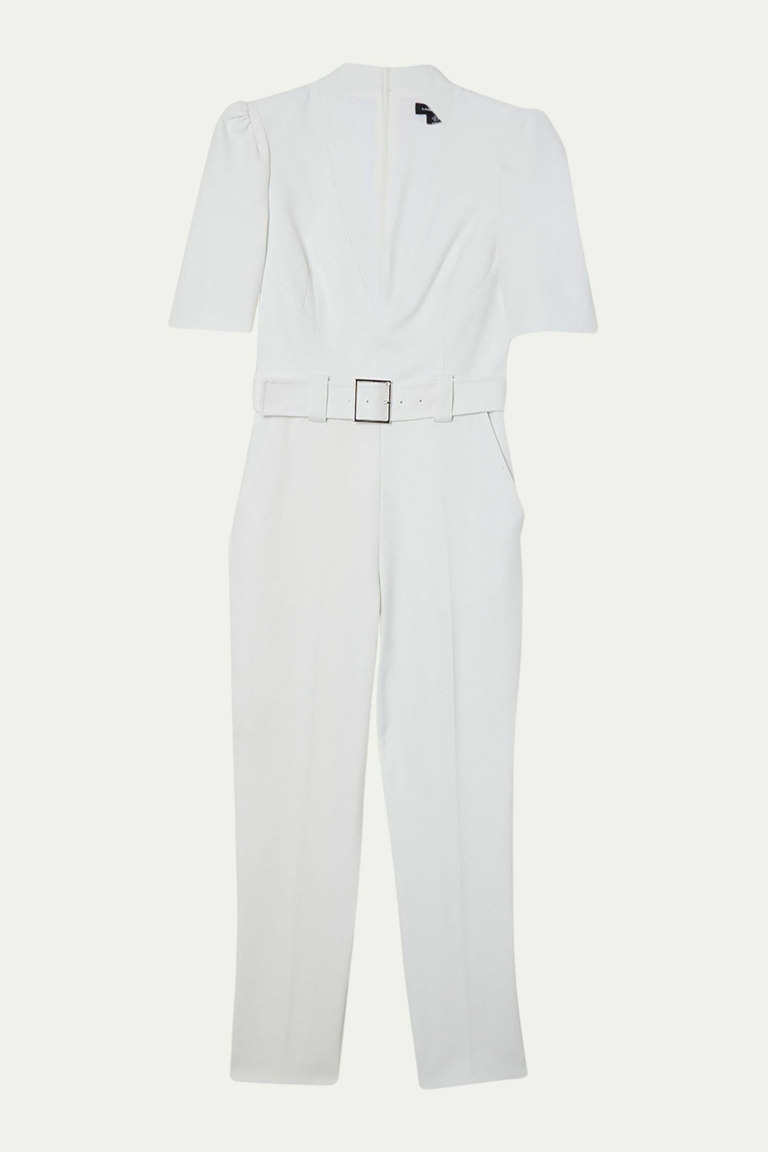Women's Structured Crepe Forever Belted Jumpsuit