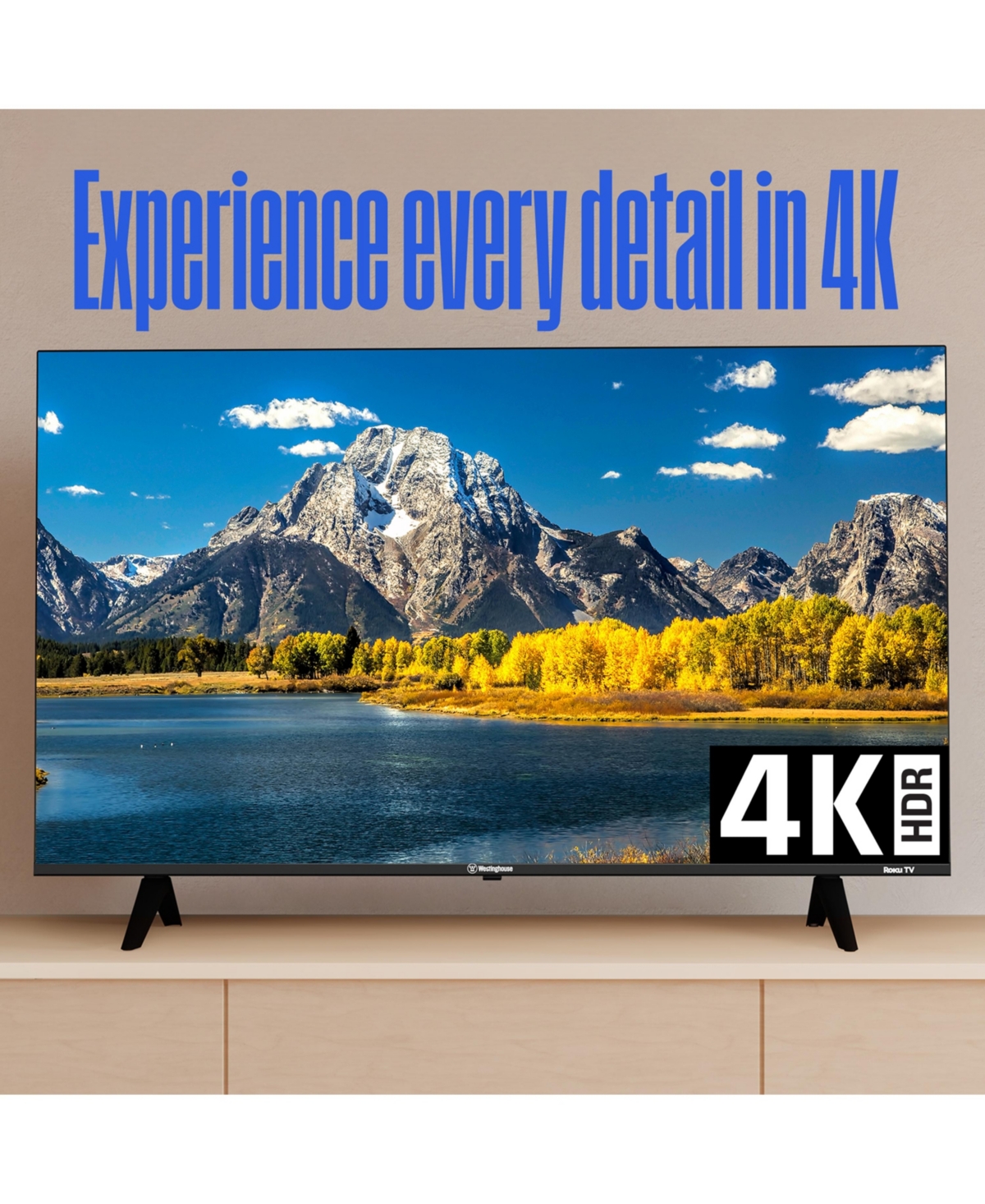 Westinghouse 43" Roku 4K Uhd Smart Tv w/ HDR10, Apple HomeKit, Alexa & Google Assistant
