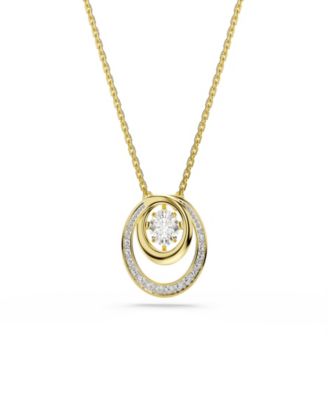Gold-Tone Plated Hyperbola Pendant Necklace