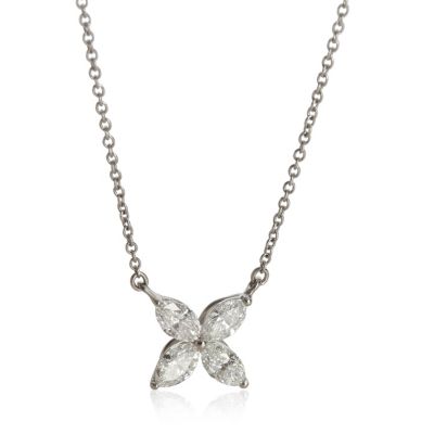 Platinum Diamond Large Model Victoria Pendant