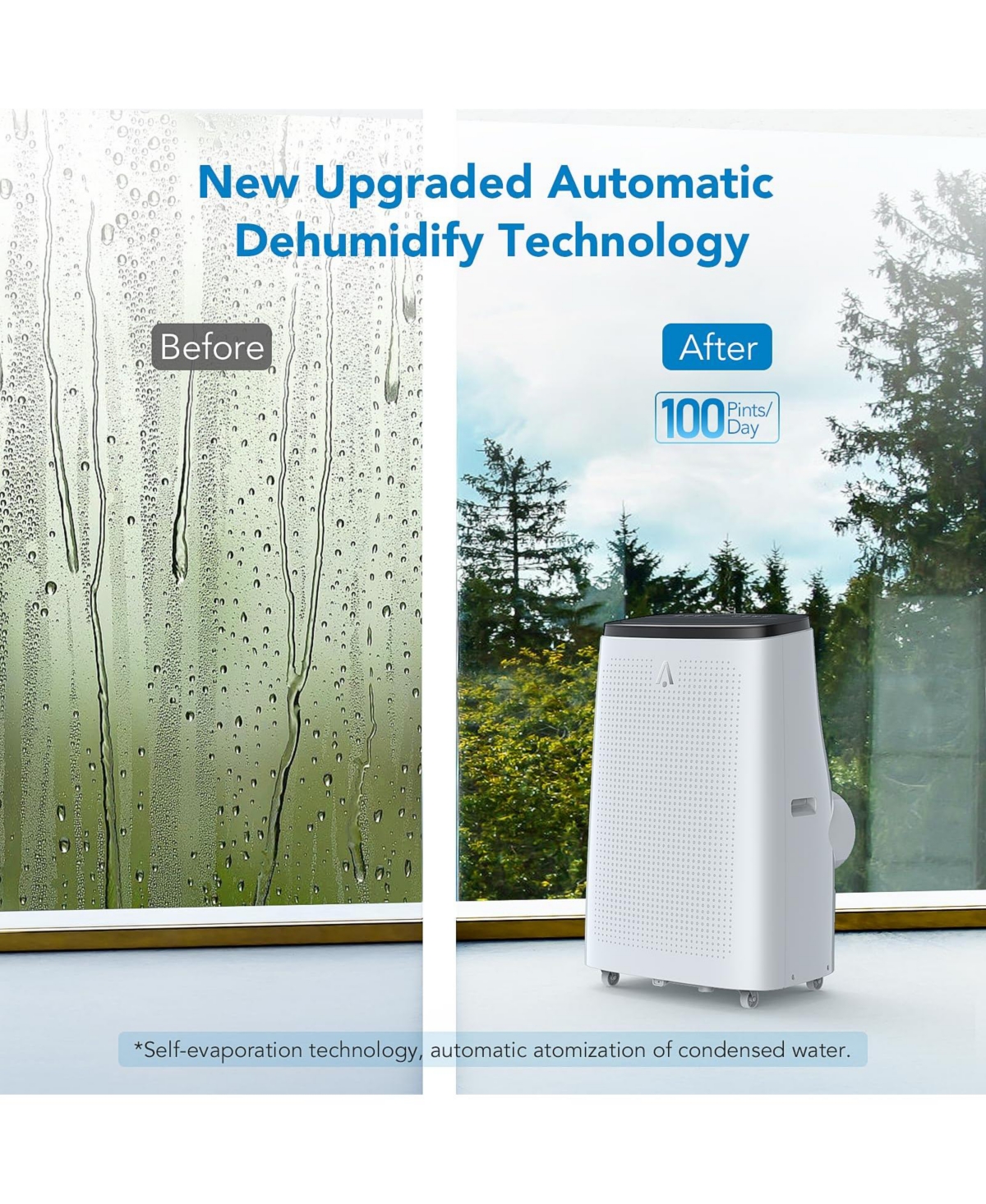 Xo 15,000 Btu Portable Air Conditioner with 3-in-1 Cooling, Dehumidifier and Fan, Sleep Mode, Remote and Auto-Evaporation