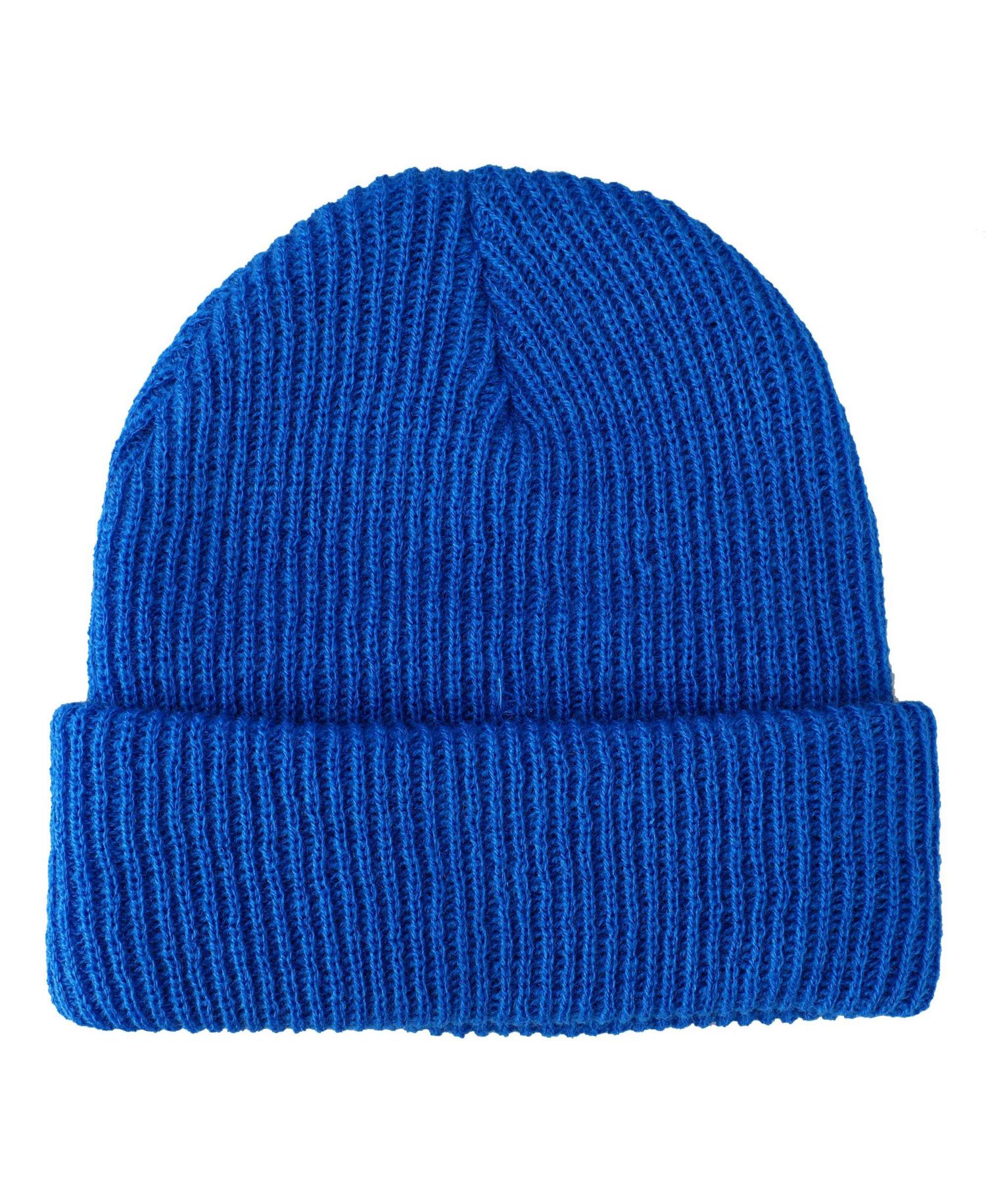 Men's Kirby Snack Time Royal Blue Cuffed Plain Skull Acrylic Knitted Beanie Hat