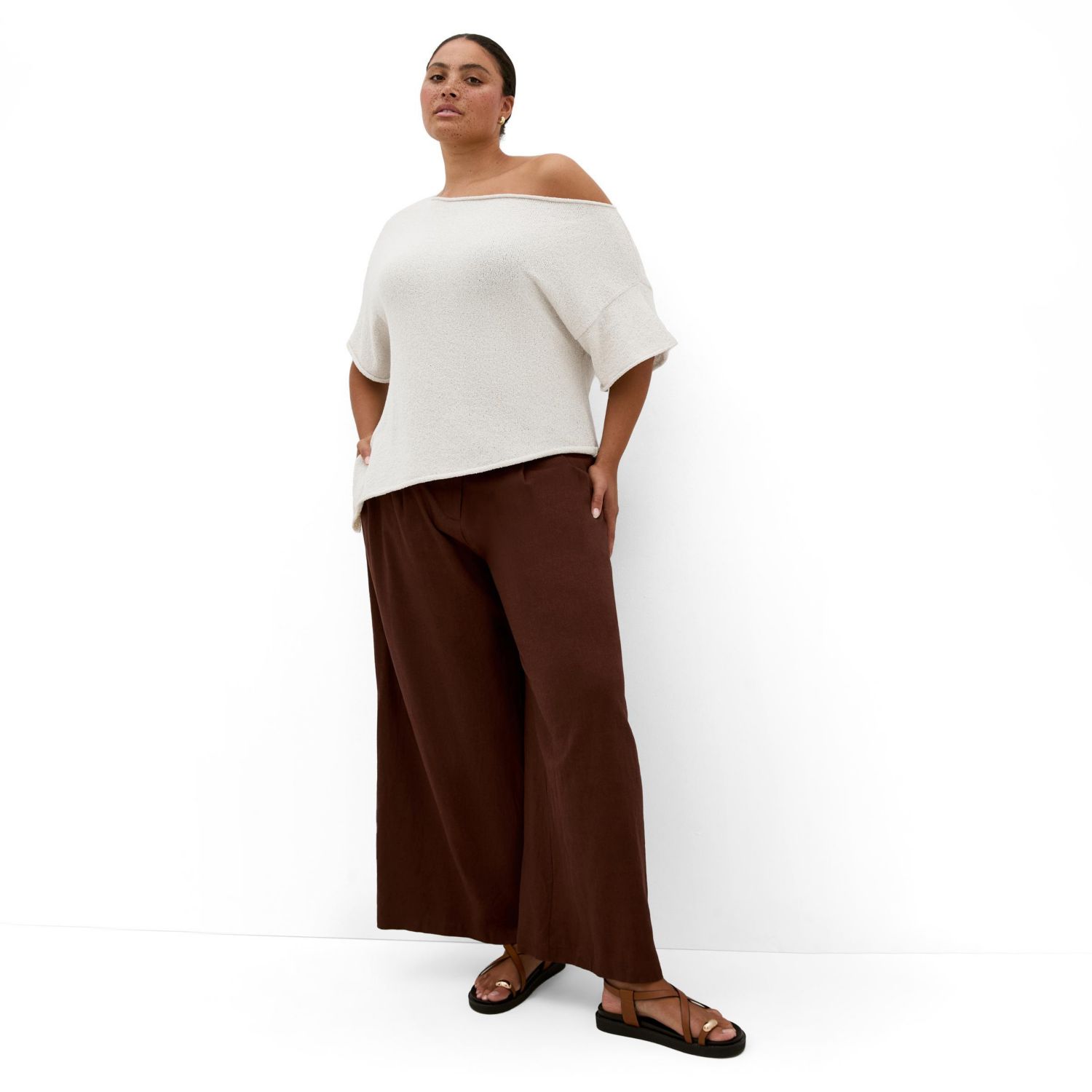 Women's One Shoulder Knit Top