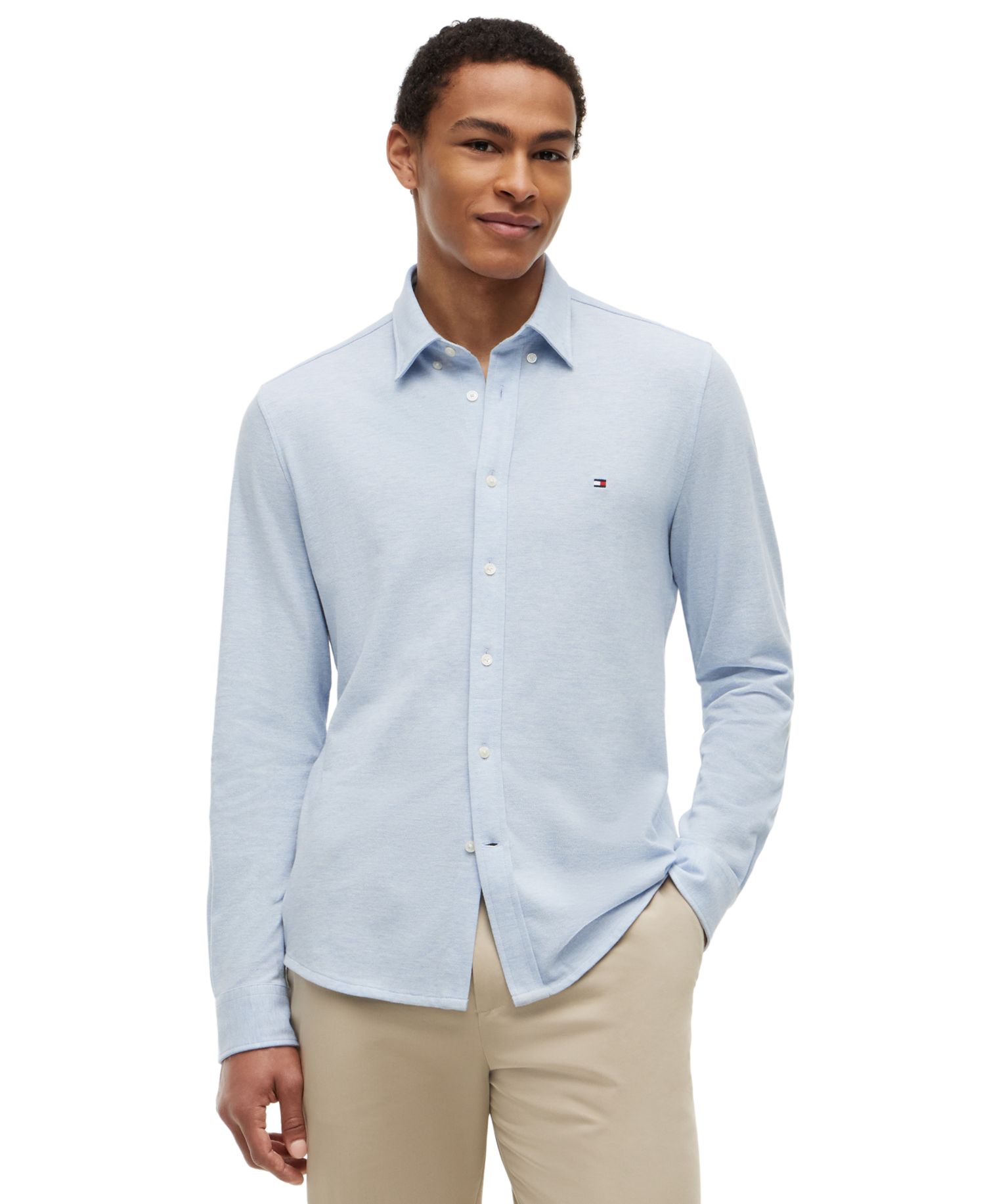 Men's Textured Knit Featherweight Shirt