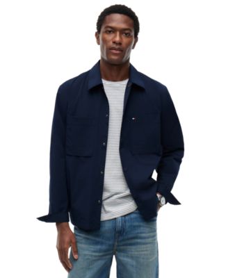 Men's Sporty Tech Shirt Jacket