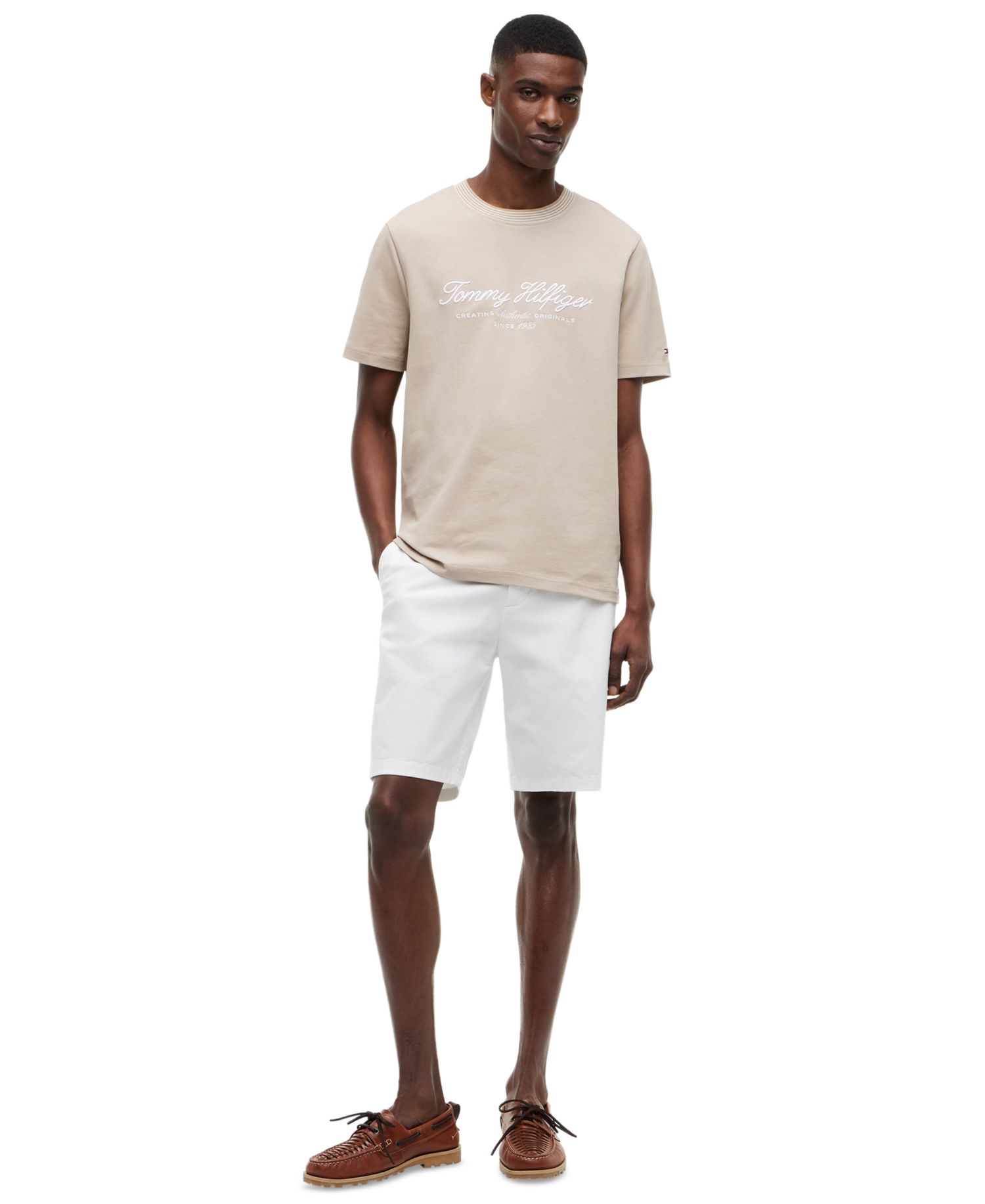 Men's Embroidery Script Logo T-Shirt