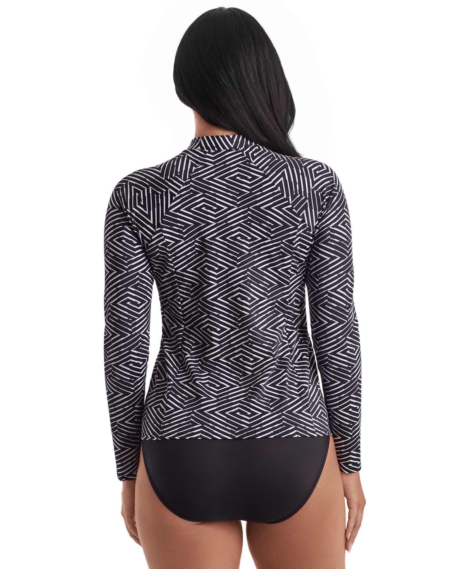 Women's Sport Long-Sleeve Swim Cover-Up Shirt