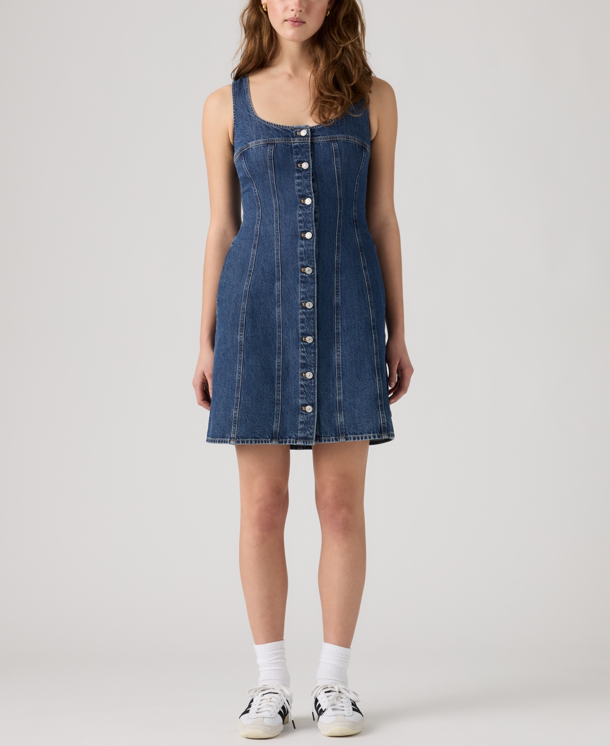 Levi's Plus Audra Square Neck Mini Tank Dress