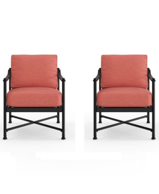 Agio Wellington Outdoor Club Chairs, Set of 2
