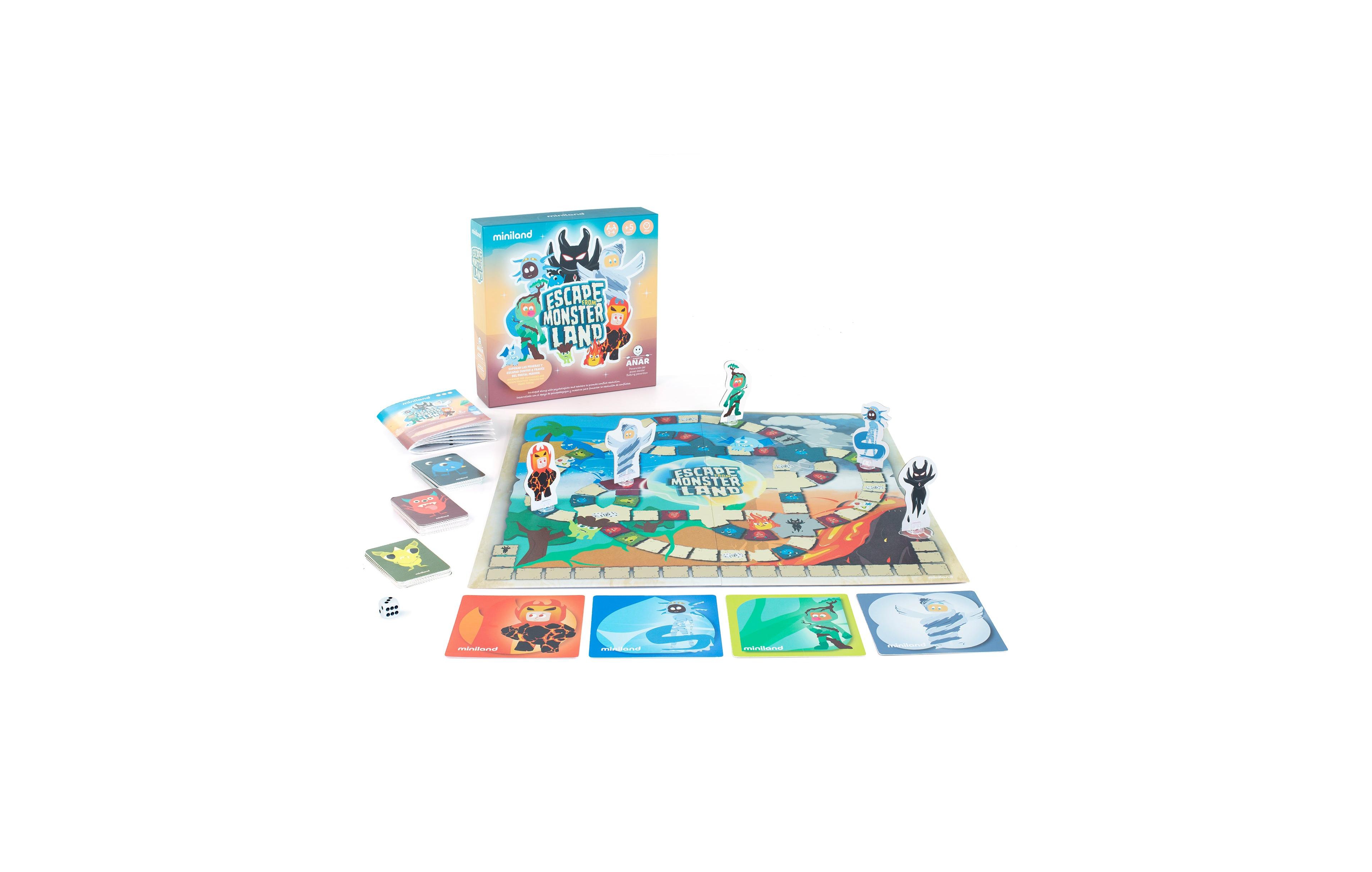 Miniland Escape from Monsterland Empathy and Teamwork Board Game