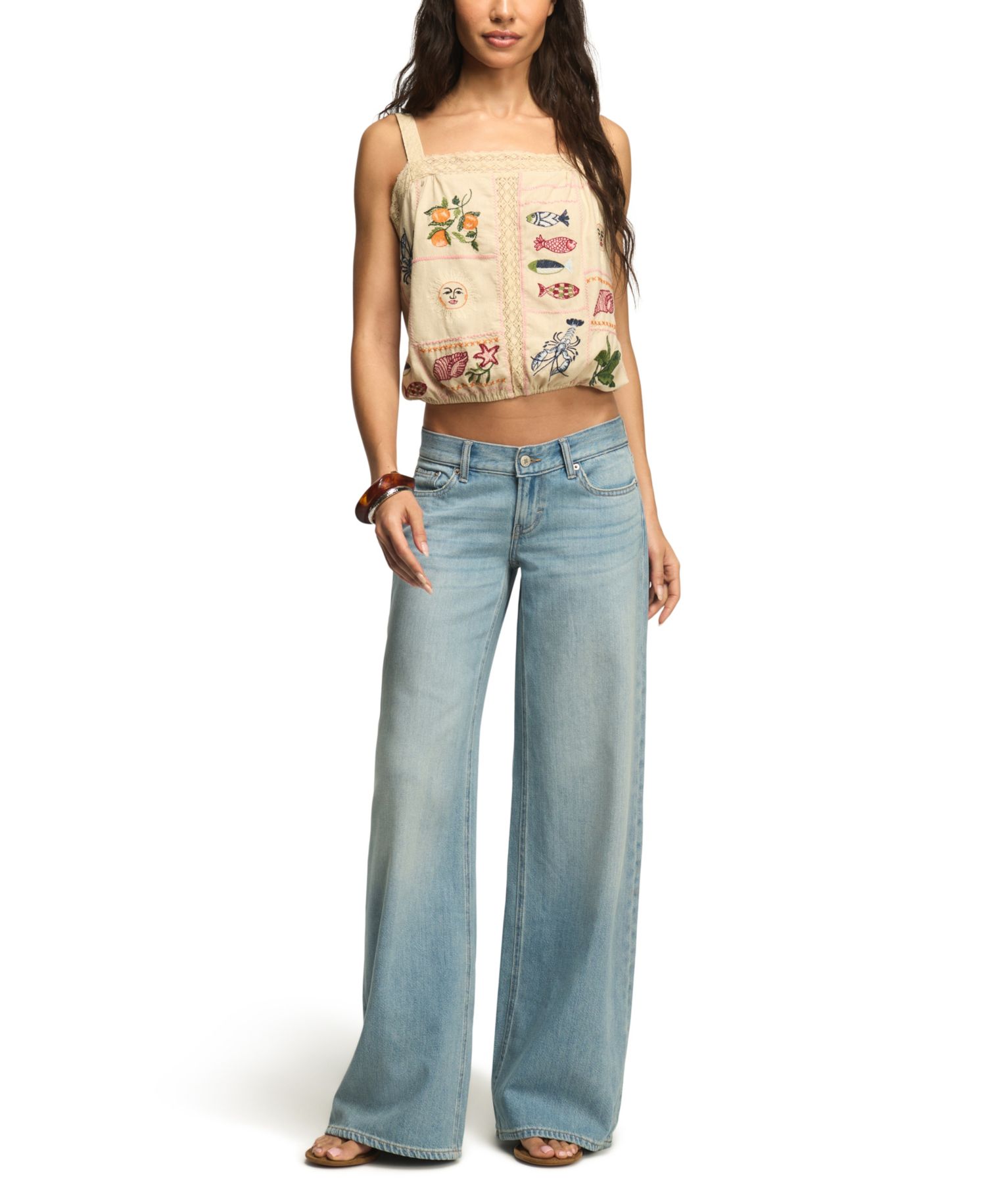 Women's Liquid Luxe Low-Rise Ultra Wide-Leg Jeans