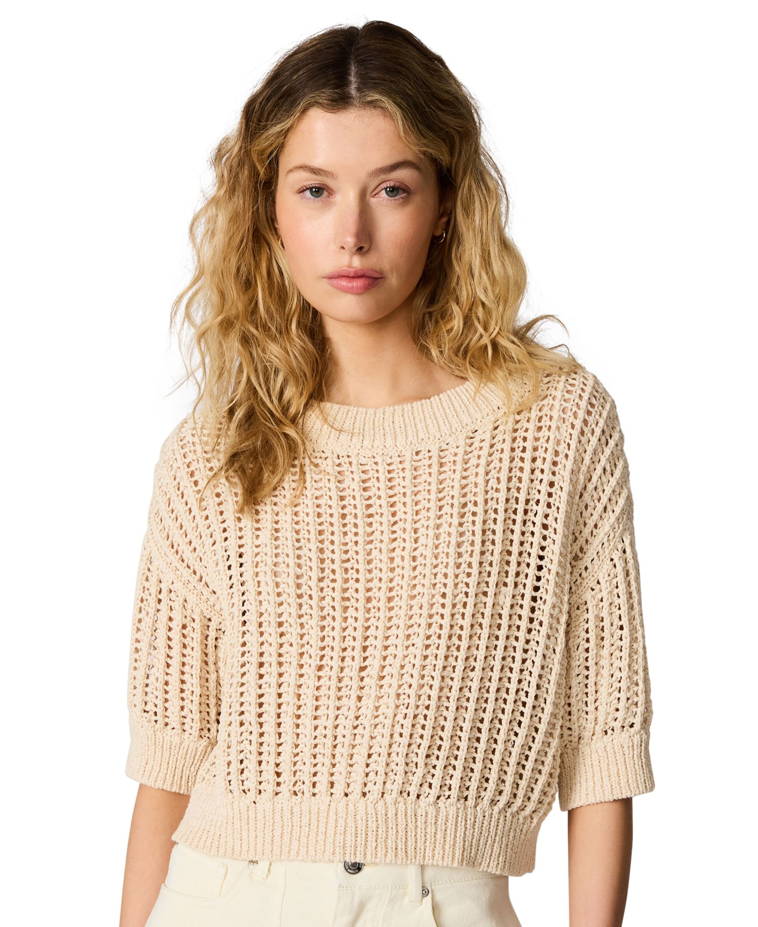 Women's Greata Crewneck Crop Sweater