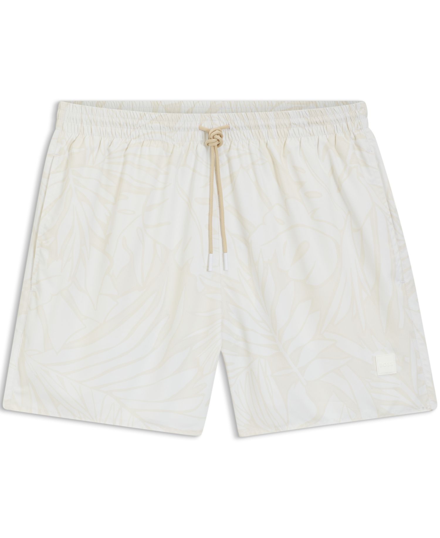 Men's All-Over Print Logo-Badge Swim Shorts