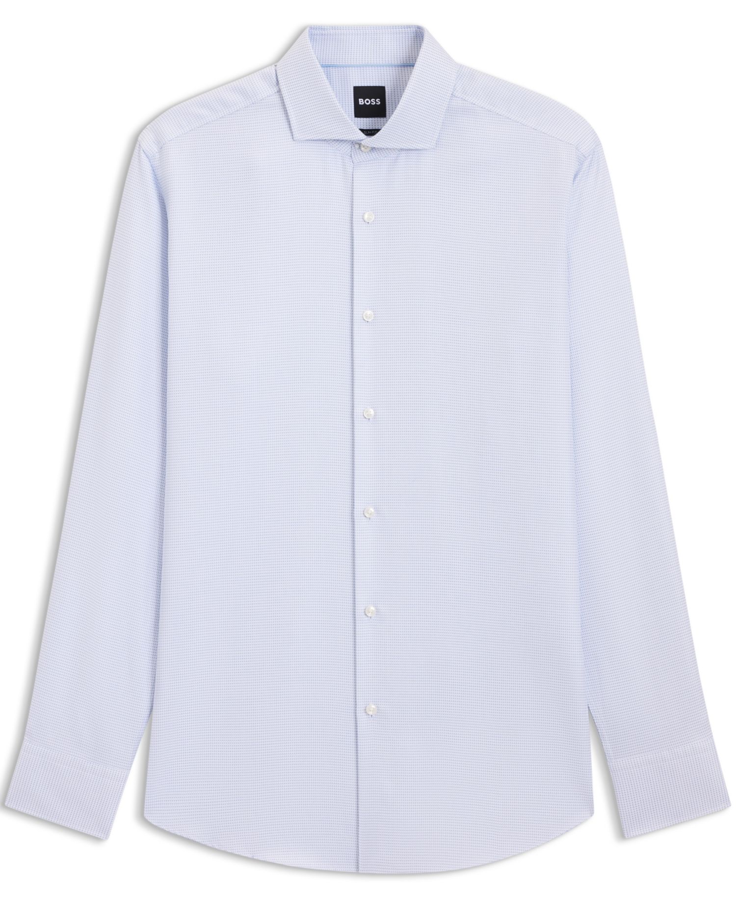 Men's Cotton Twill Slim-Fit Dress Shirt