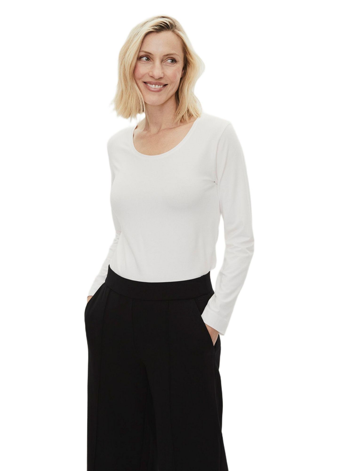 Women's Mid-Rise Cropped Wide-Leg Trousers