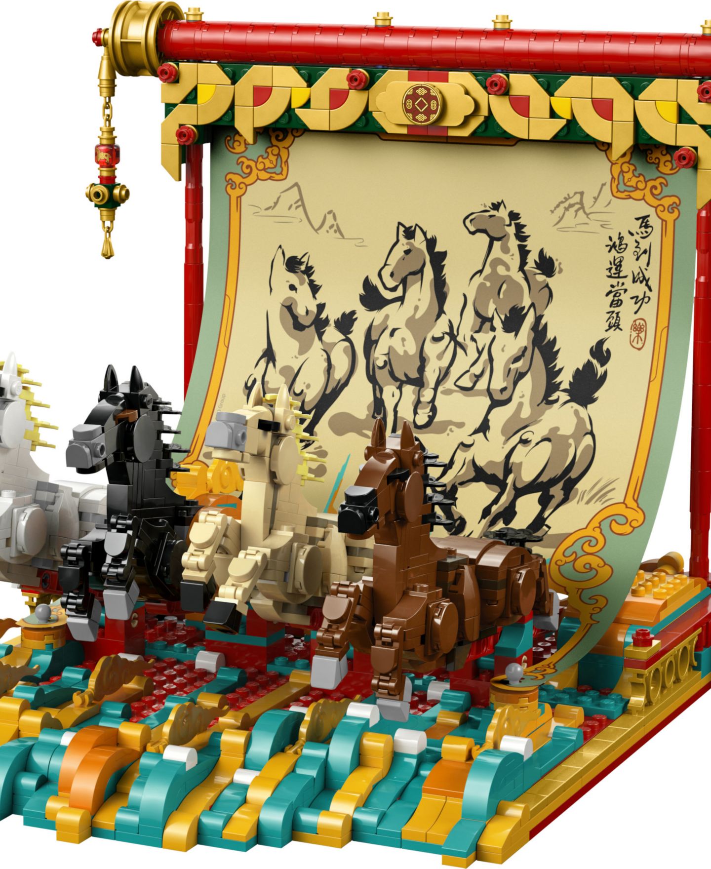 Детский конструктор LEGO® Chinese Festivals Galloping Horses Canvas Toy 80119 — фото 8