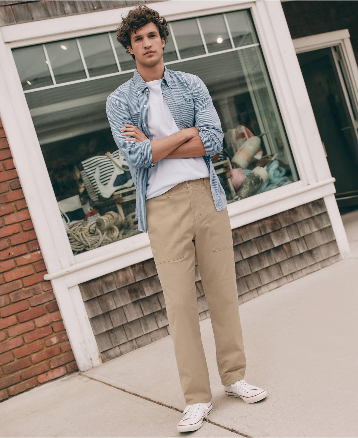 Мужские брюки Lands' End Knockabout Classic Fit Fatigue, цвет: Пустынный рыжевато-коричневый — фото 3