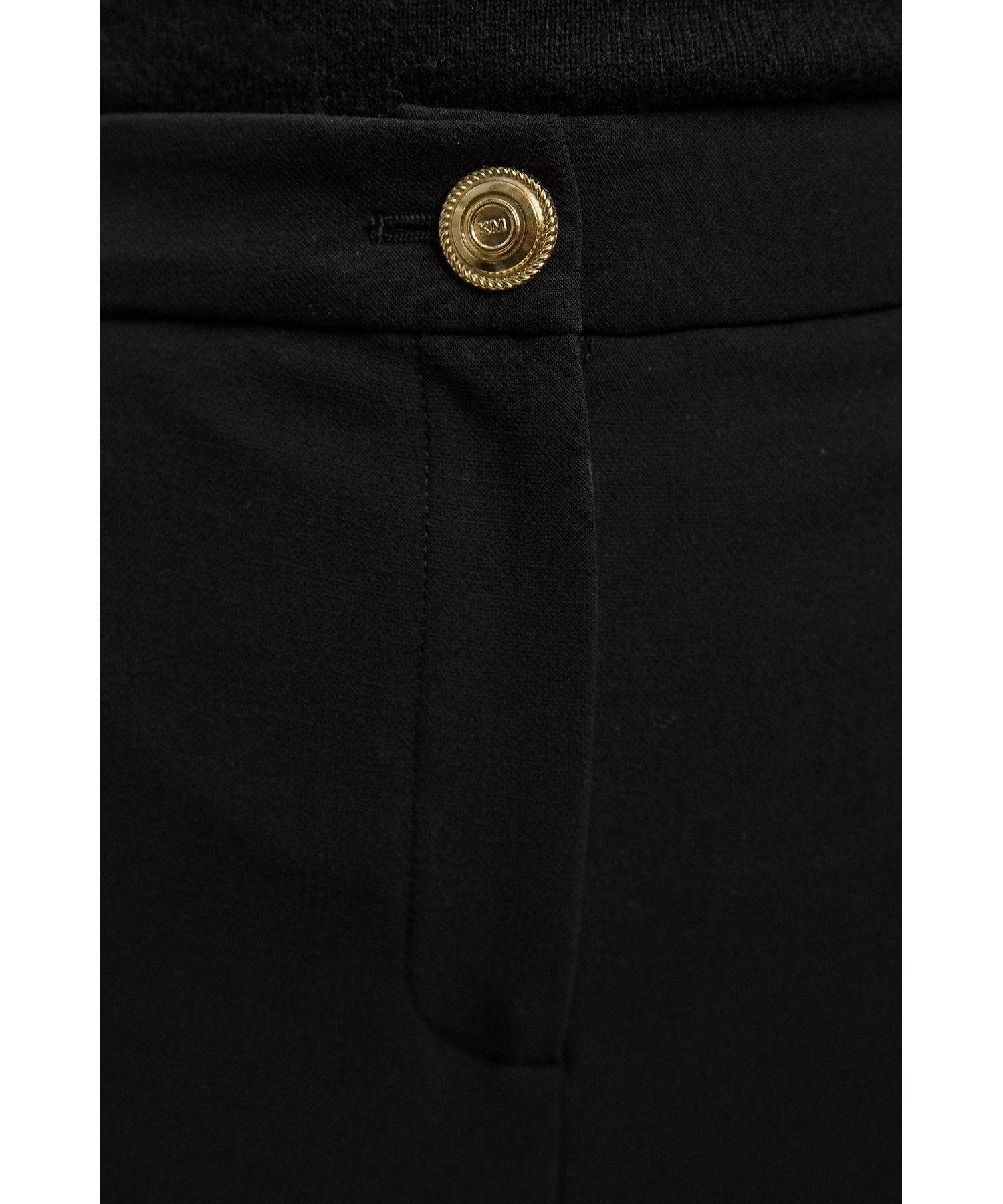 Petite Military Straight Leg Trousers