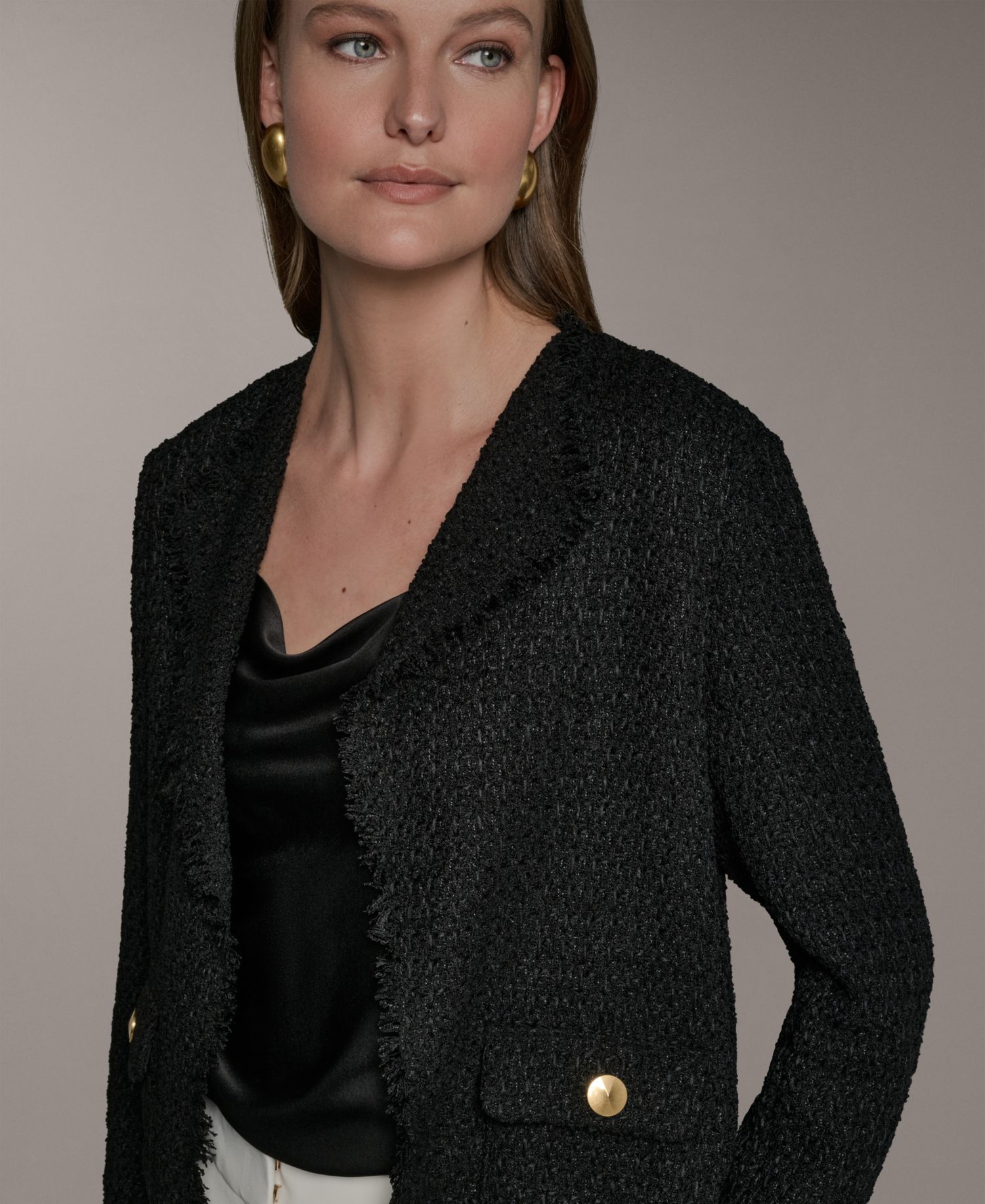 Women's Open-Front Long-Sleeve Jacket