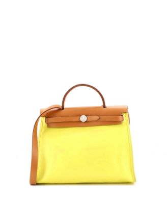 31 Herbag Zip Berline Vache Canvas and Leather