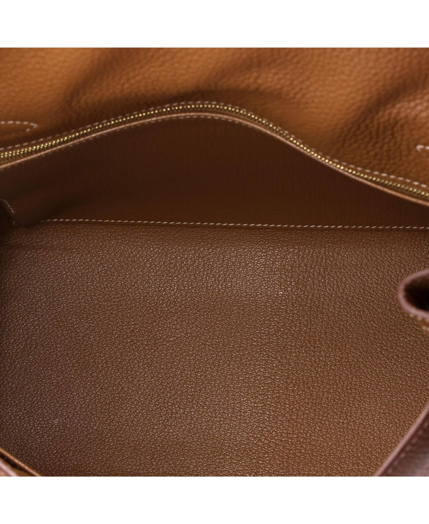 Kelly 28 Handbag Brown Togo with Gold Hardware