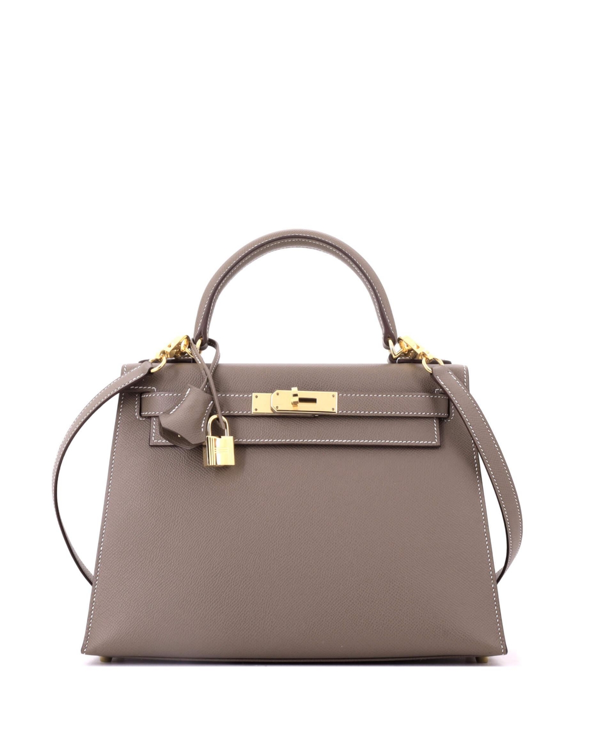 Pre-Owned HERMES Kelly 28 Handbag Epsom with Gold Hardware