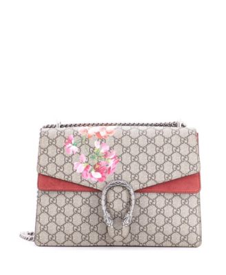 Medium Dionysus Bag Blooms Print GG Coated Canvas