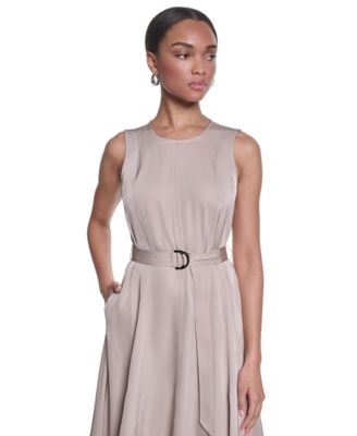 tan midi dress formal Bridget Textured Midi Dress - Taupe