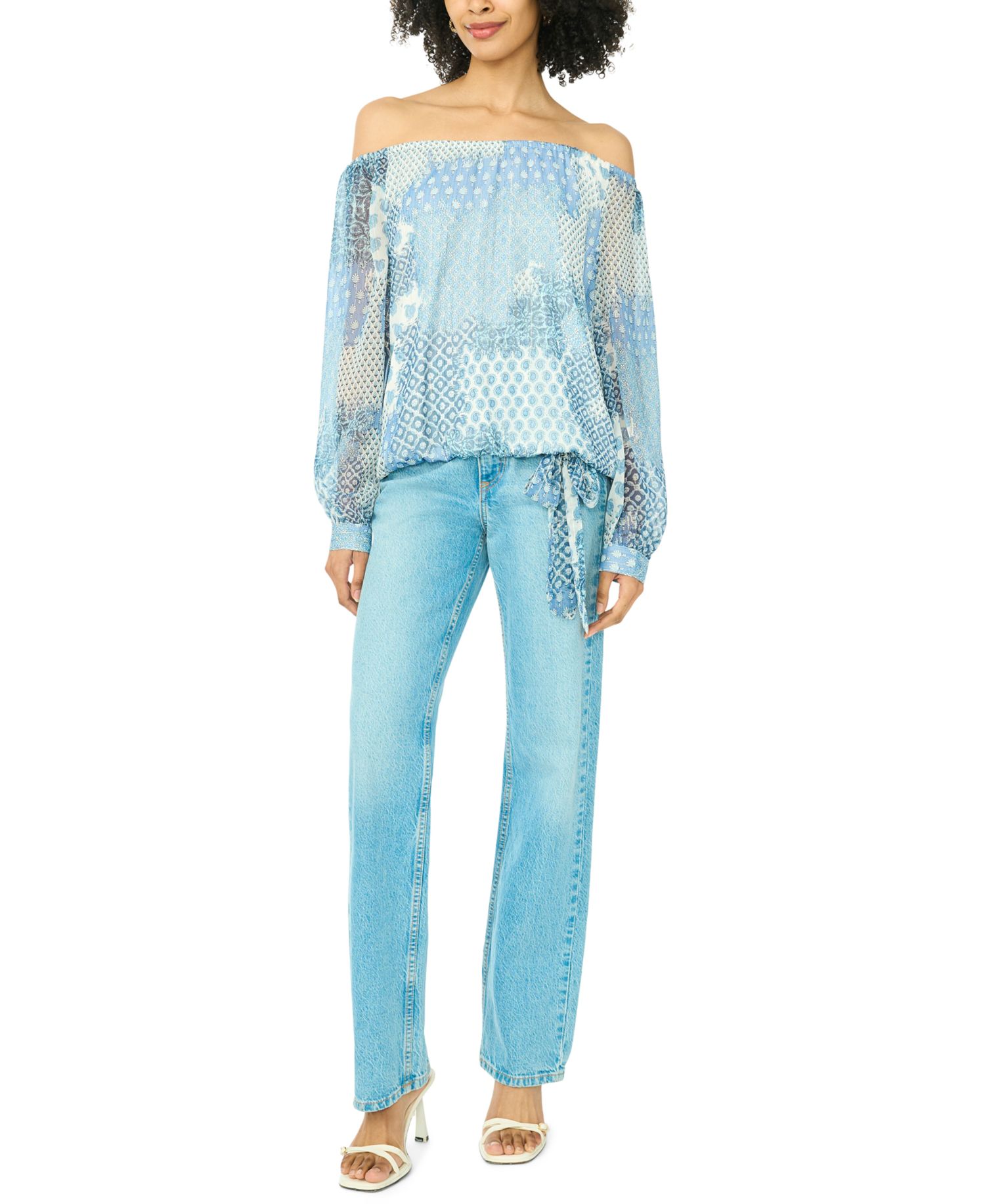 Women's Off-The-Shoulder Long-Sleeve Blouse