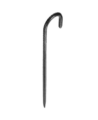 16 Pack 16 in Rebar Stakes J Hook Galvanized Steel Ground Anchors