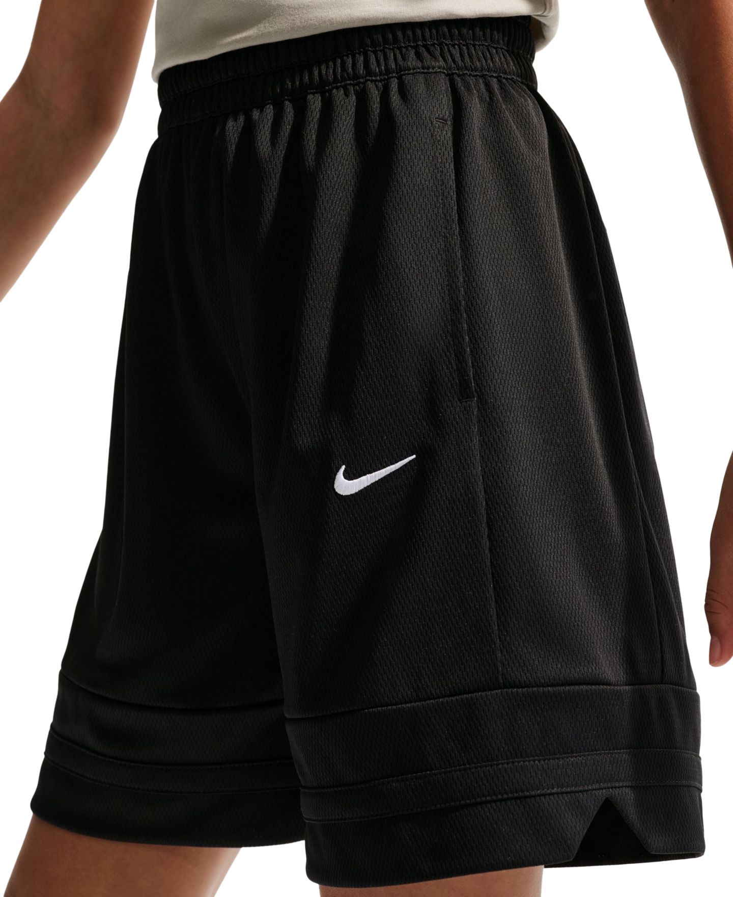 Детские шорты Nike Dri-FIT Basketball Game Pull-On, цвет: Чёрный / Белый — фото 5