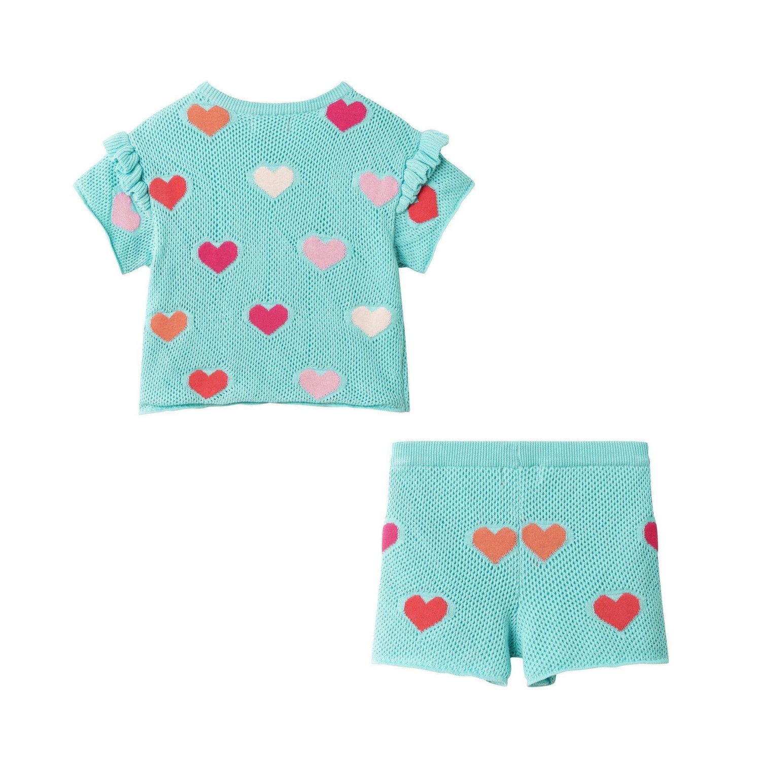 Little Girls Hearts Crochet Set