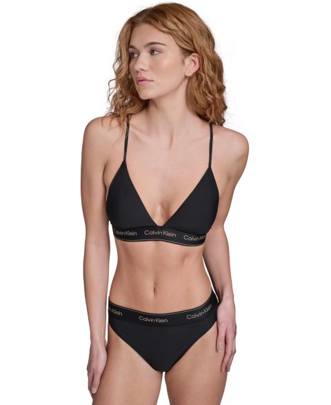 Комплект бикини, V-образный вырез, 2 предмета — Calvin Klein, цвет: Чёрный