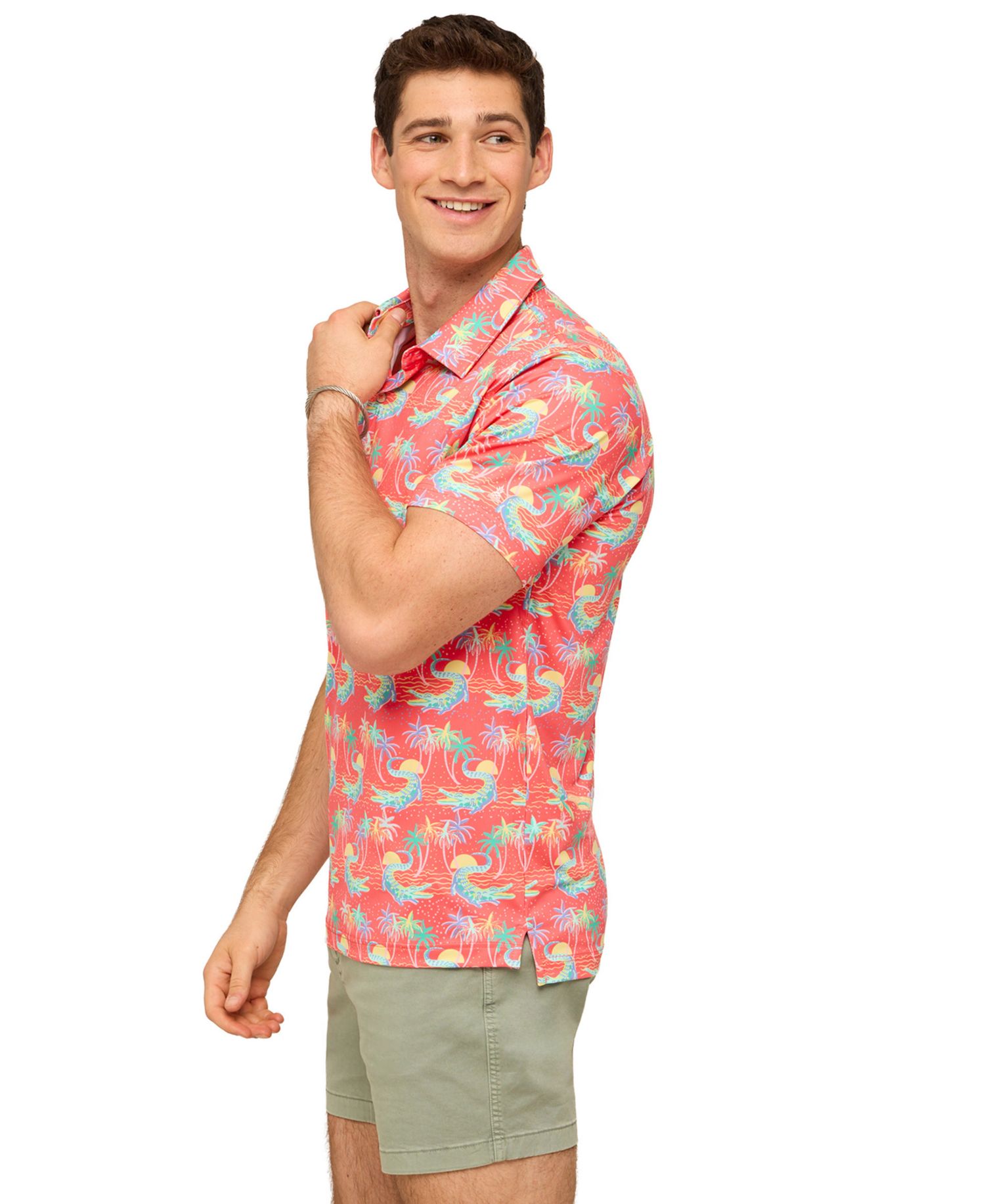 Men's Swampy Soiree Short-Sleeve Polo Shirt