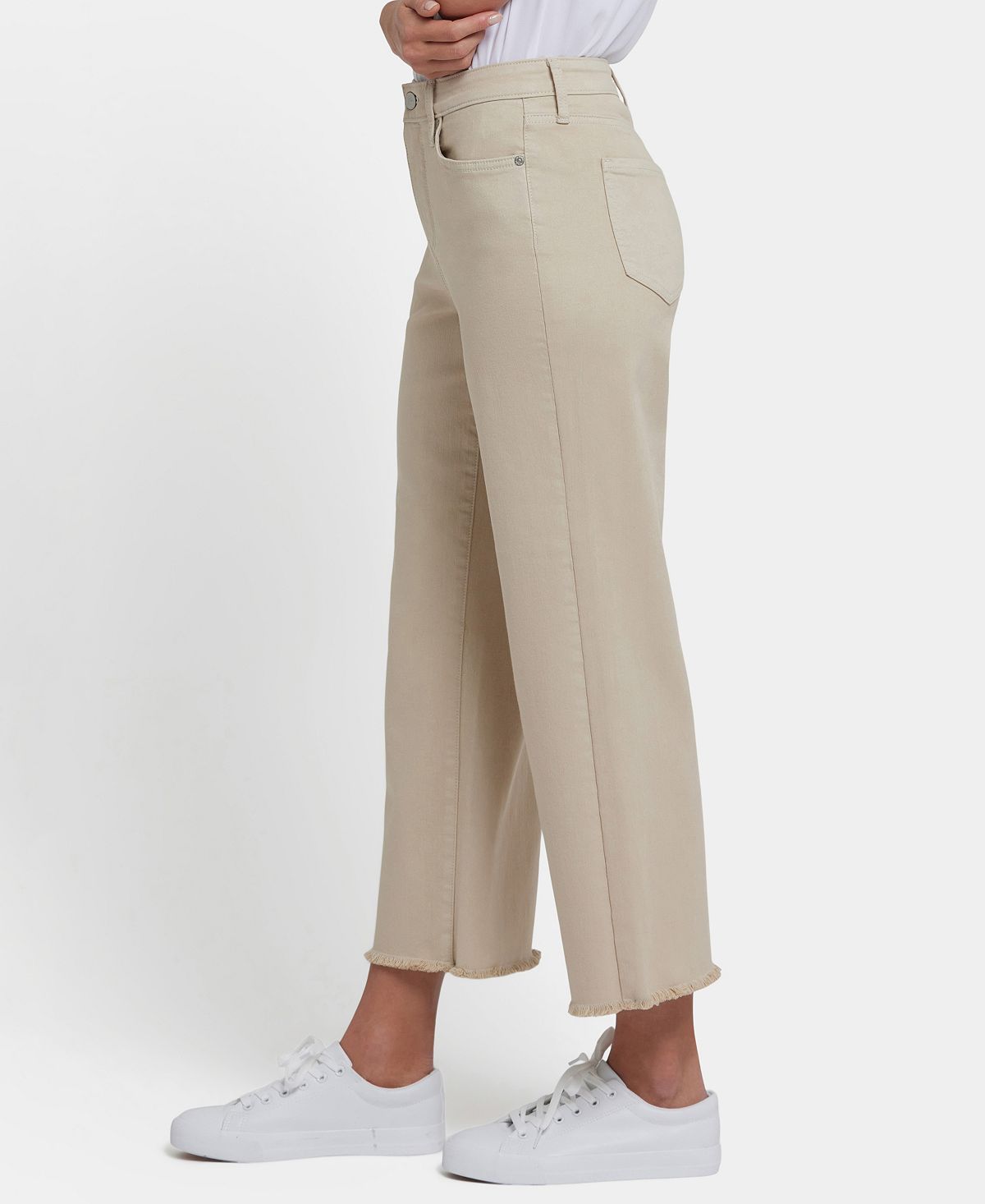 NYDJ Women's High-Rise Coco Relaxed Wide-Leg Crop Jeans view 3 — MAYCSS fashion products