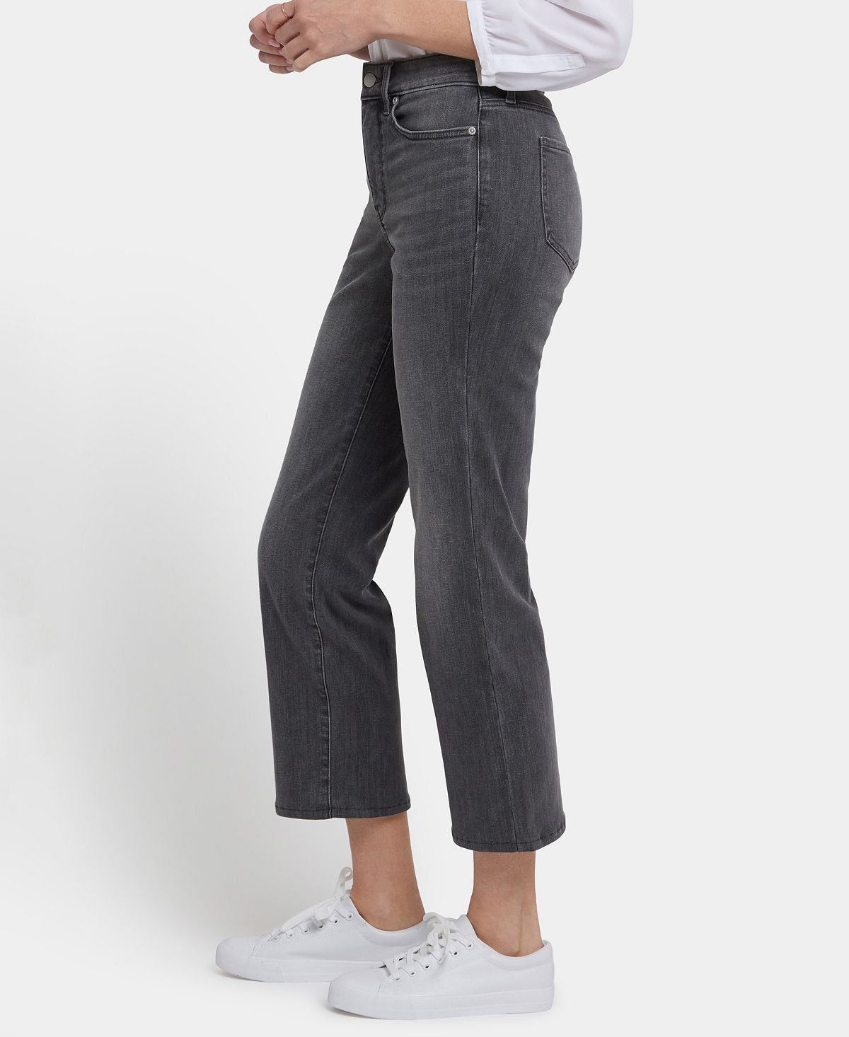 NYDJ Women's High-Rise Marilyn Straight Ankle Jeans view 3 — MAYCSS fashion products