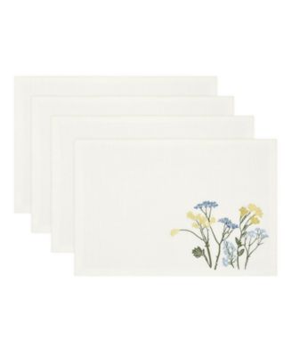 Wildflowers Border Placemats, Set of 4