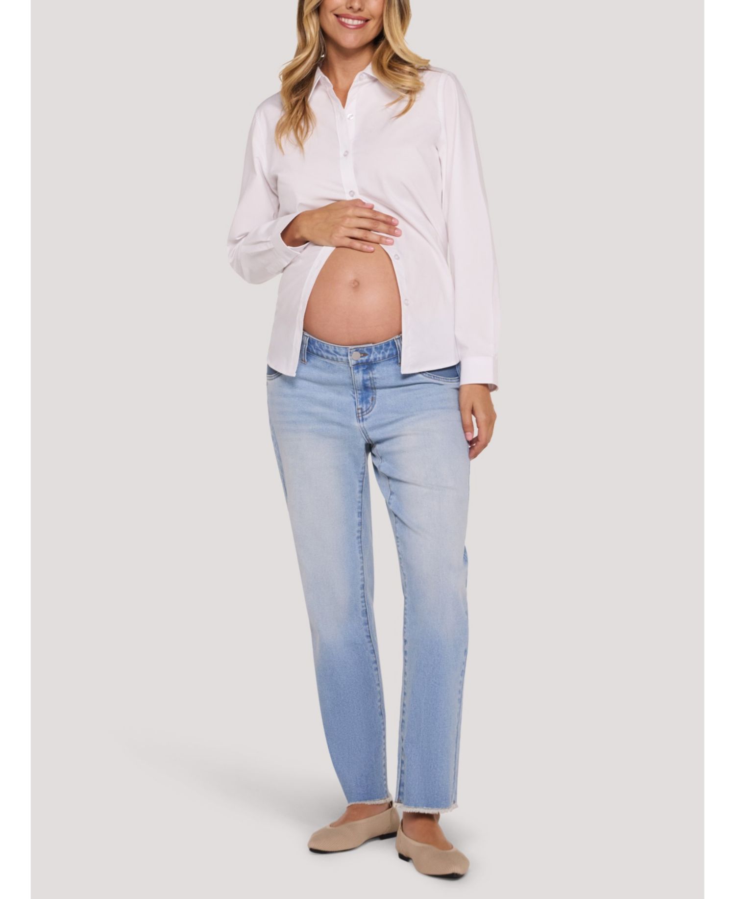 Women's Under the Belly Slim Straight Leg Jeans - Motherhood