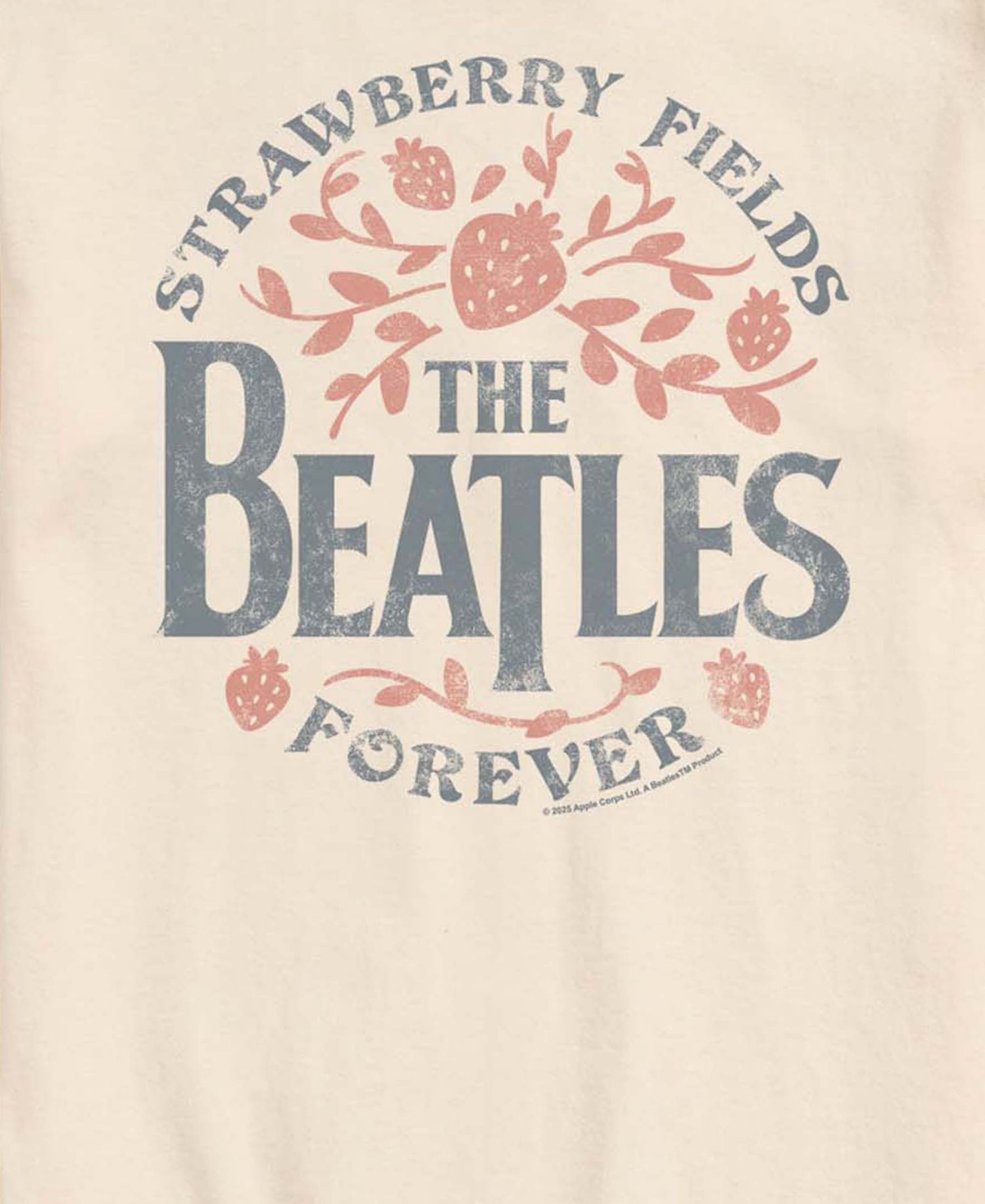 Men's The Beatles The Strawberry Fields Short-Sleeve Graphic T-Shirt