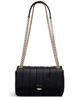 Burton Way Quilt Suede Small Crossbody Handbag