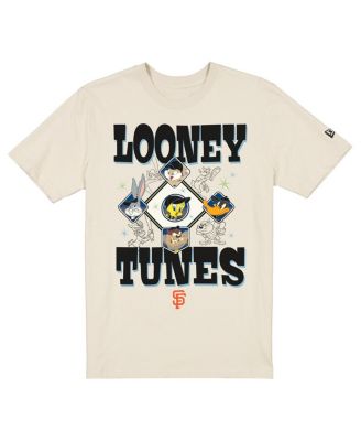 Men's and Women's Cream San Francisco Giants Looney Tunes T-Shirt