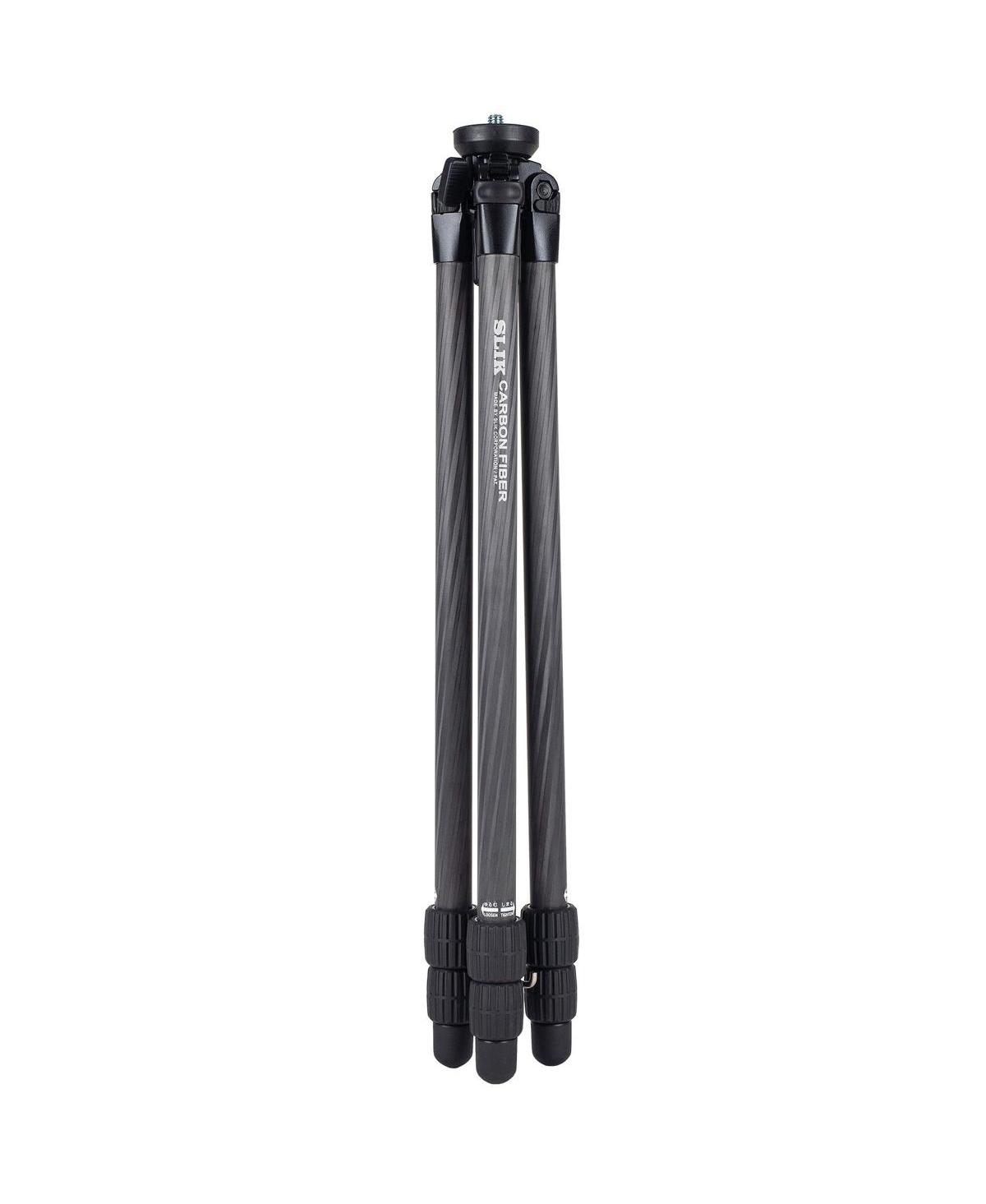 Slik Pro Cf-633 3-Section Carbon Fiber Tripod, 64.2" Max Height, Black