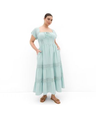 Women's Haven Embroidery Trim Maxi Dress