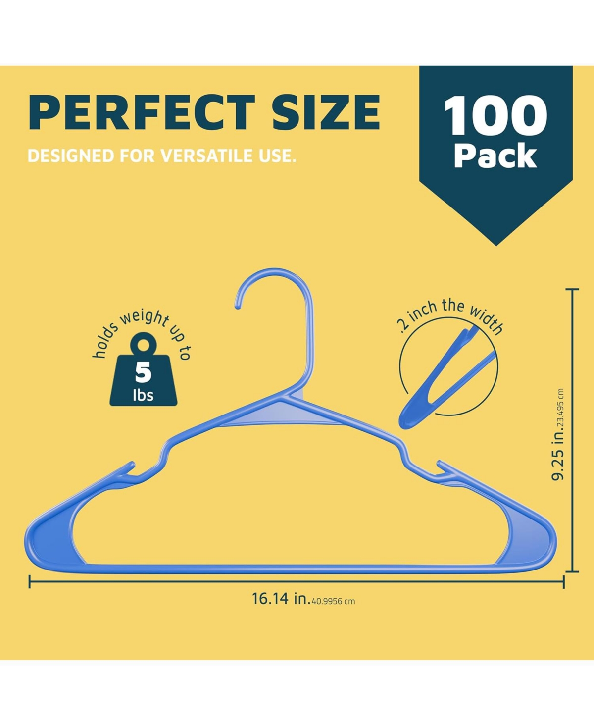 Lifemaster heavy-duty plastic hangers with non-slip grooves, space-saving design