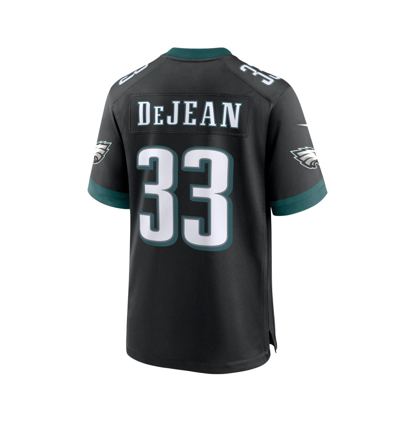 Мужской топ Nike Cooper DeJean Black Philadelphia Eagles Alternate Game Jersey — фото 3