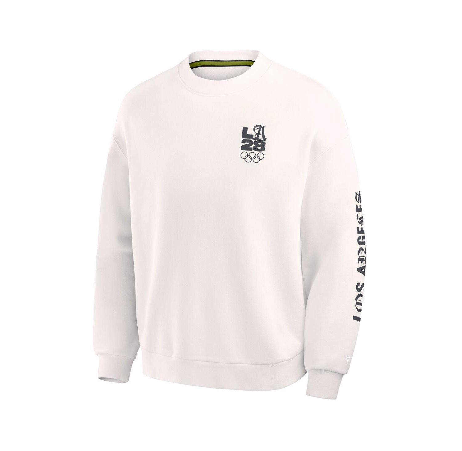 Men's Cream LA28 Summer Olympics Oversized Type Play Multi Sweatshirt
