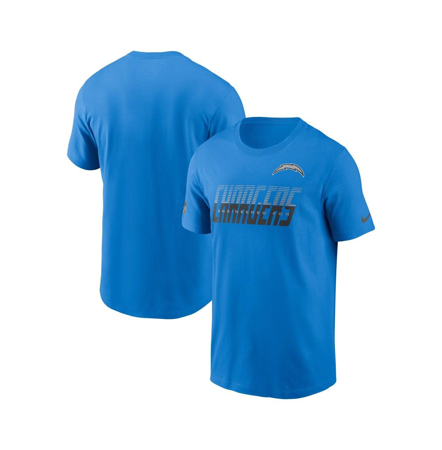 Мужская футболка Nike Powder Blue Los Angeles Chargers Sideline Dri-FIT — фото 1