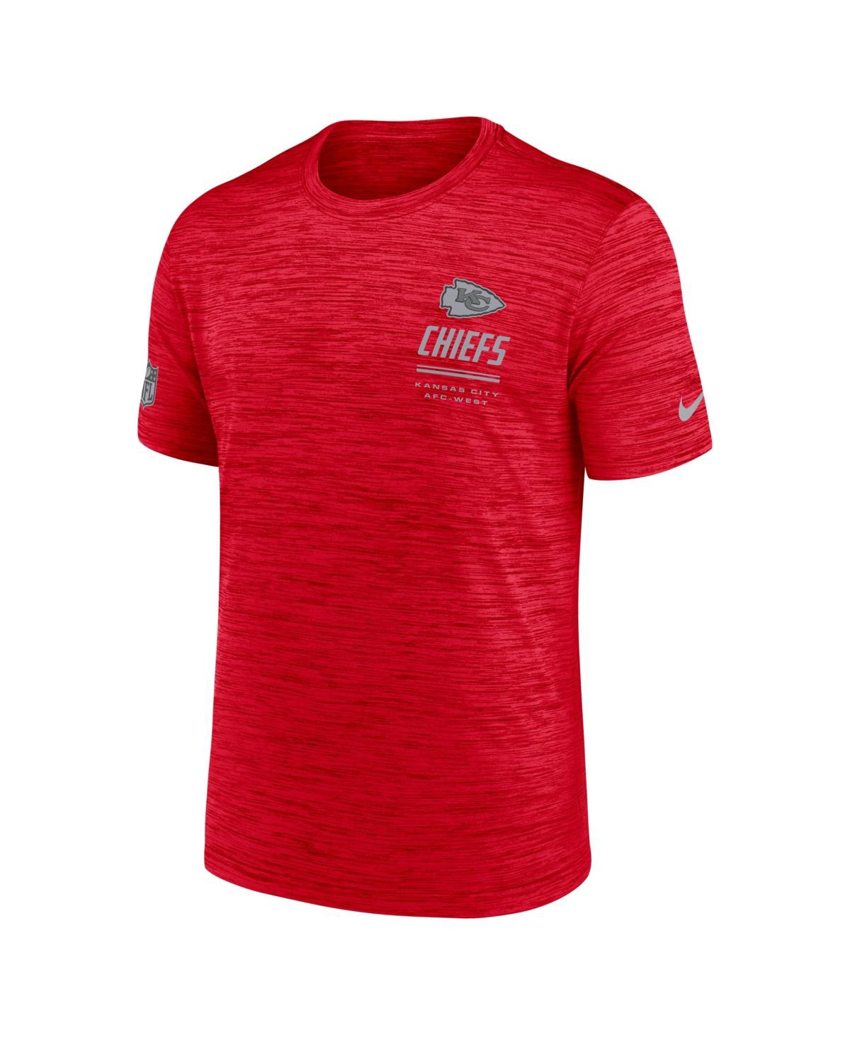 Nike Men's Red Kansas City Chiefs Big & Tall Sideline Velocity Dri-fit T-Shirt - Red