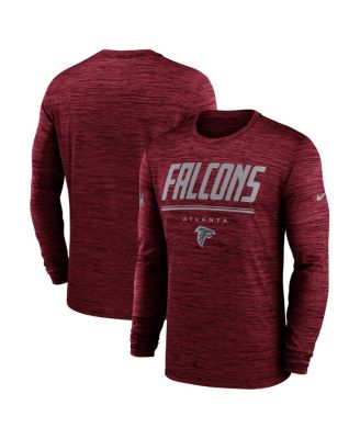 Men's Red Atlanta Falcons Sideline Offensive Transition Velocity Dri-FIT Long Sleeve T-Shirt