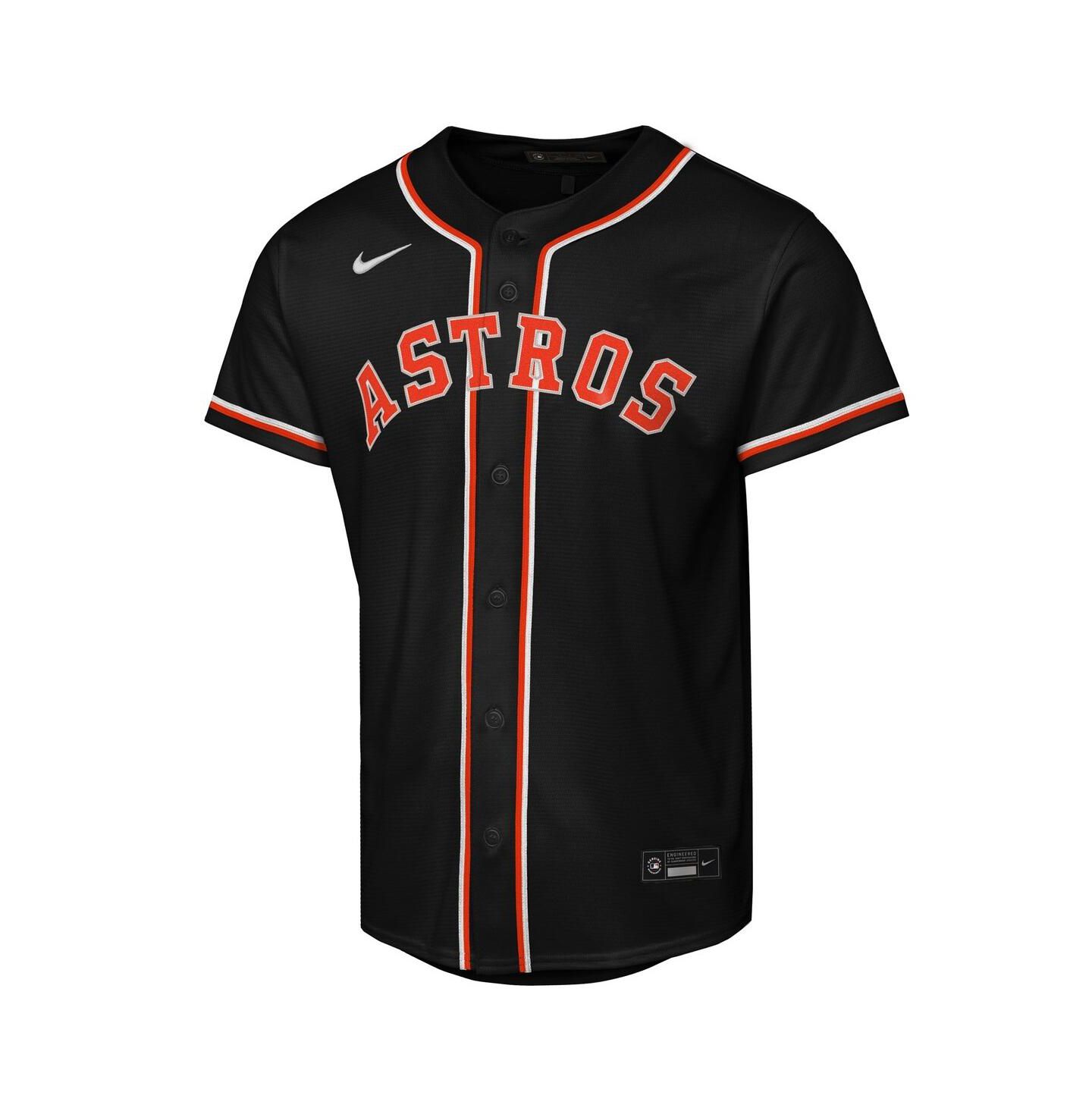 Детское джерси Nike Jose Altuve Houston Astros Fashion Replica Player, Black — фото 2